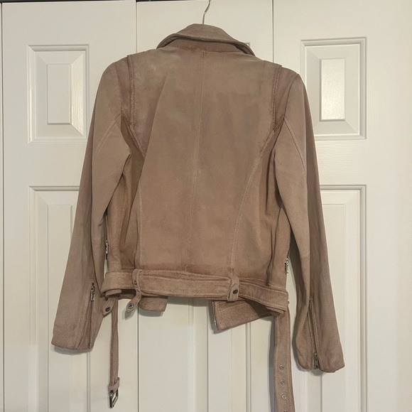 100% suede leather dusty pink jacket - Picture 2 of 3